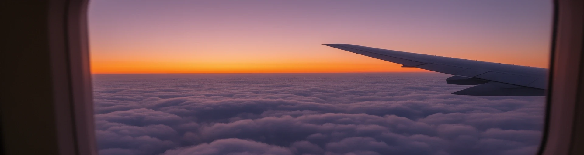 飛行機の窓からの景色